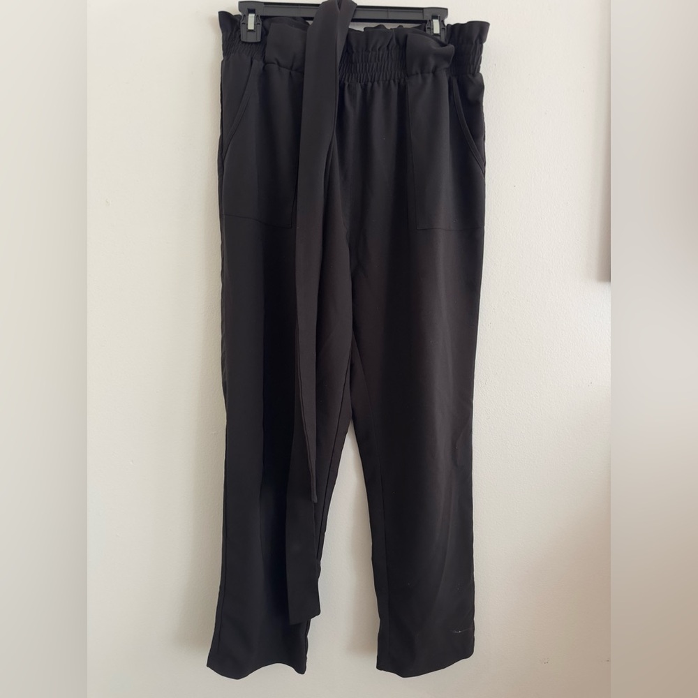 WMNS Grace Karin Tie Waist Elastic Trouser Pants